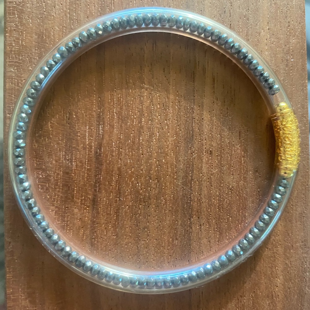 BuDhaGirl Luxe All Weather Bangle | Hematite